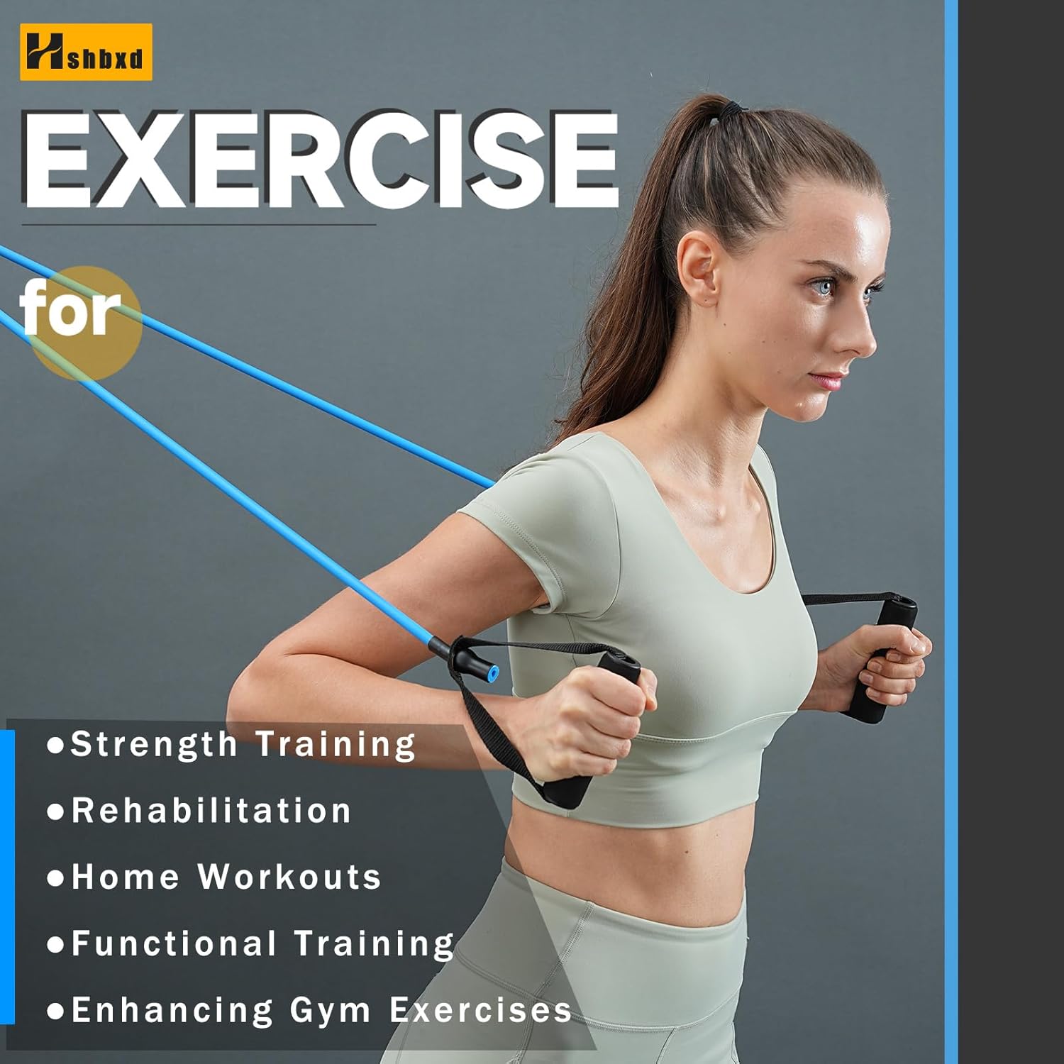 Bandas de resistencia con asas para entrenar mujeres y hombres, bandas de ejercicio con anclaje de puerta, bandas elásticas para entrenamientos en