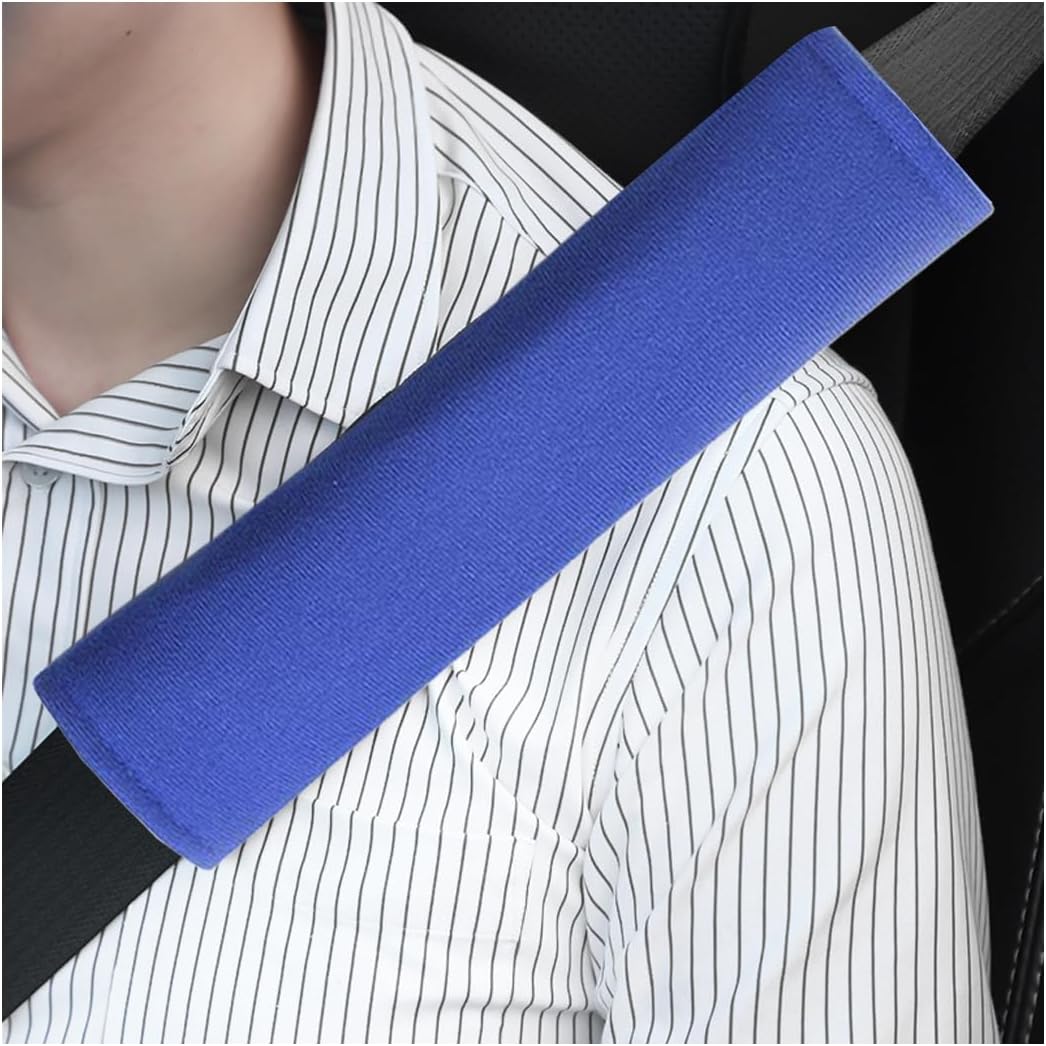 BESULEN Funda para cinturón de seguridad para automóvil, paquete de 2 almohadillas para cinturón de seguridad de automóvil para una conducción más
