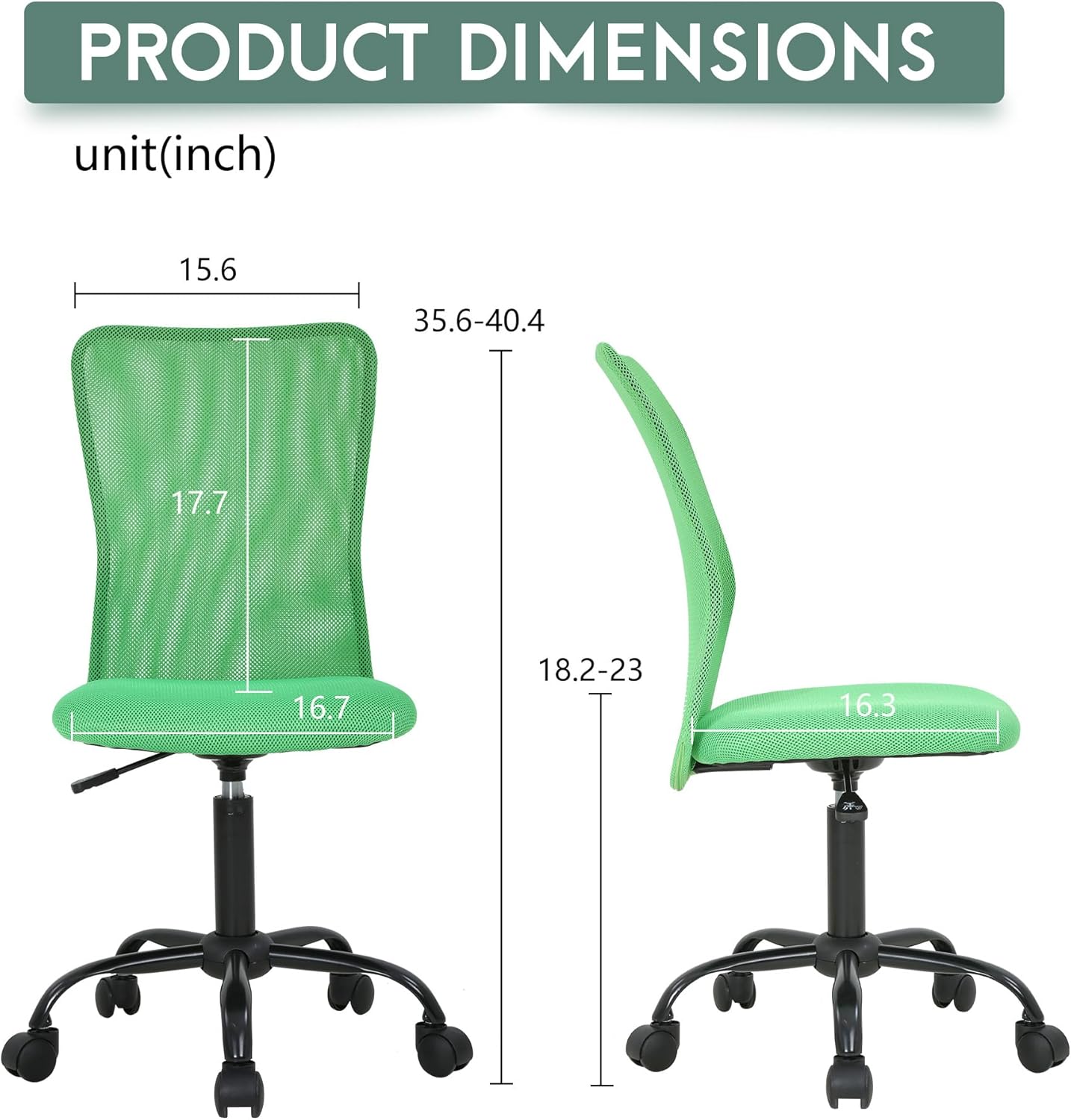 PayLessHere Silla de oficina, silla de escritorio, silla ergonómica de malla para computadora, soporte para espalda, moderno, ejecutivo, respaldo