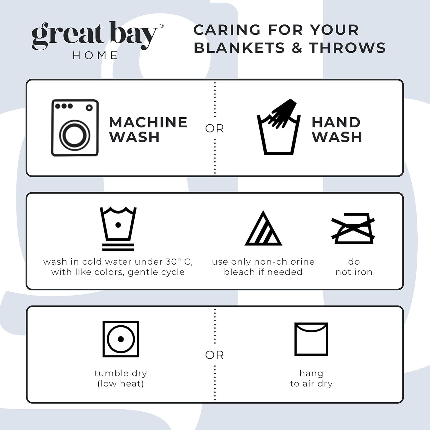 Great Bay Home – Manta de felpa de terciopelo de alta calidad, reversible, dos en uno. Una manta de bereberes peluda y acogedora para todas las