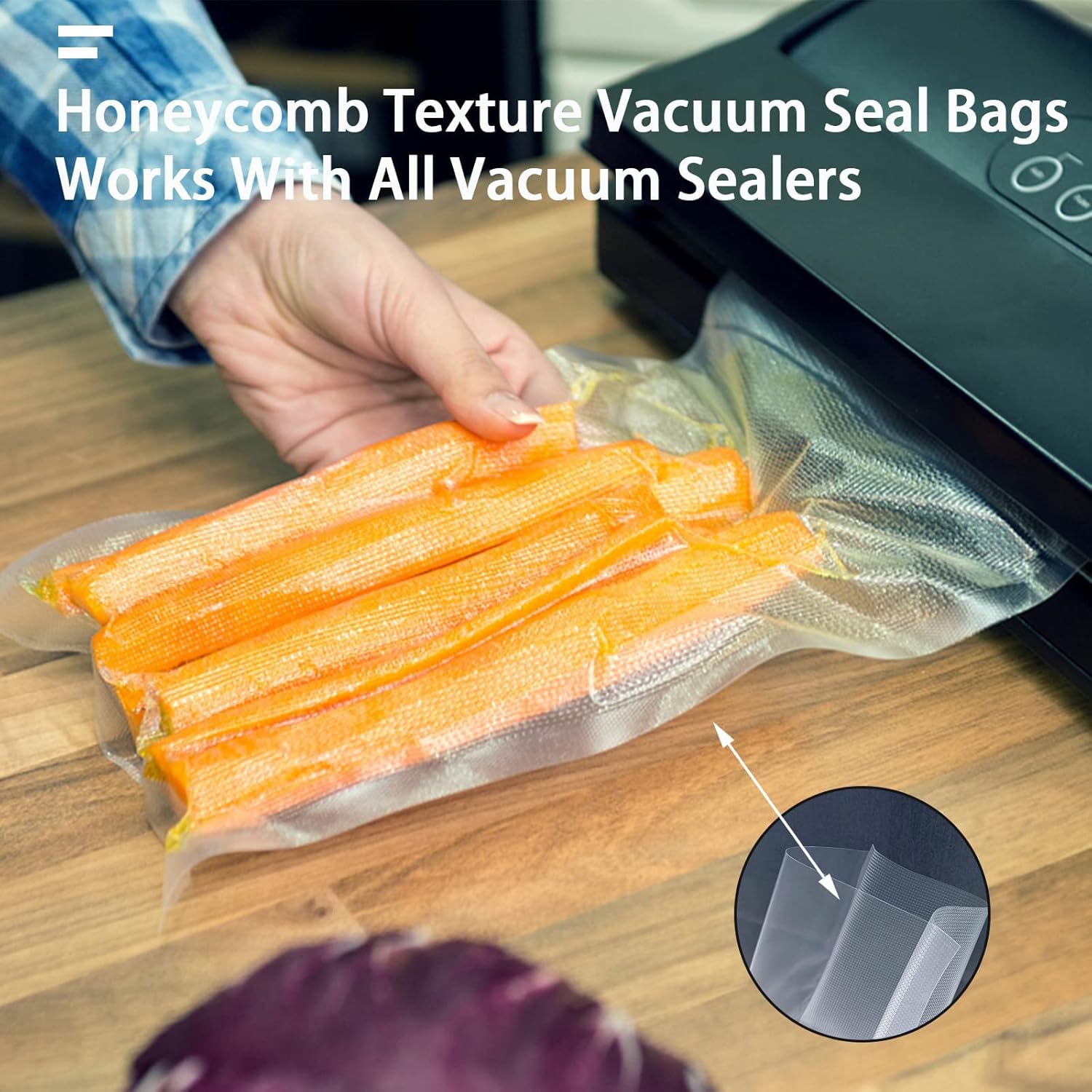 100 bolsas selladoras al vacío