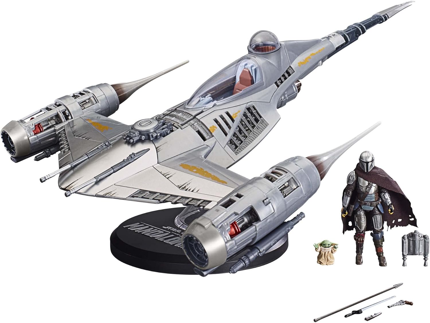 STAR WARS The Vintage Collection The Mandalorian’s N-1 Starfighter, The Mandalorian – Vehículo de 3.75 pulgadas y figuras de acción, a partir de 4