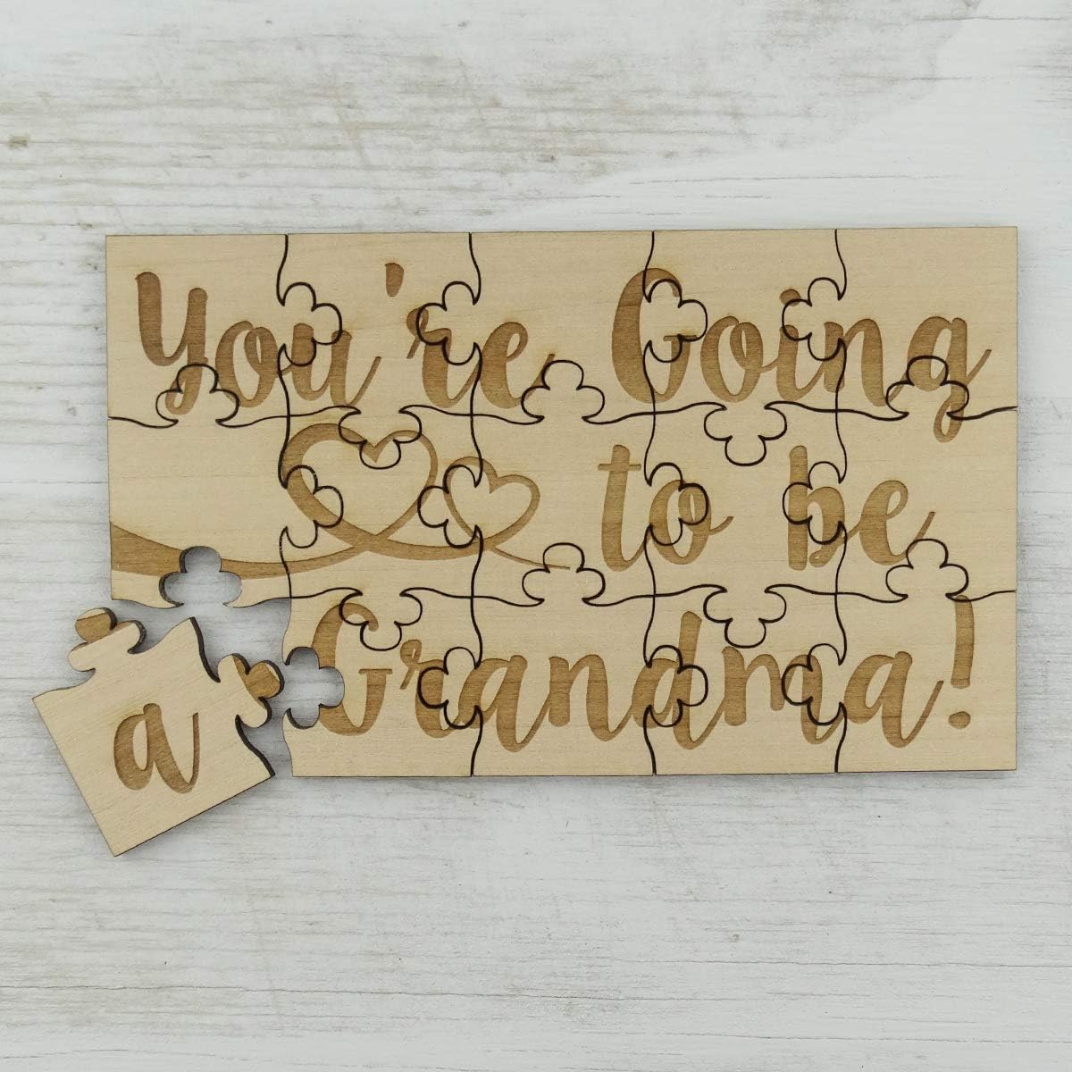 You’re Going to Be a Grandma – Rompecabezas de madera de tilo de 15 piezas, anuncio sorpresa de embarazo