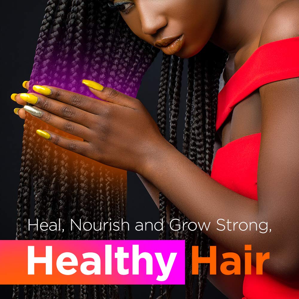 Uhuru Naturals Chebe Powder 0.71 oz  Polvo de Chebe africano natural sin colorante con lavanda para un mayor crecimiento y fuerza del cabello