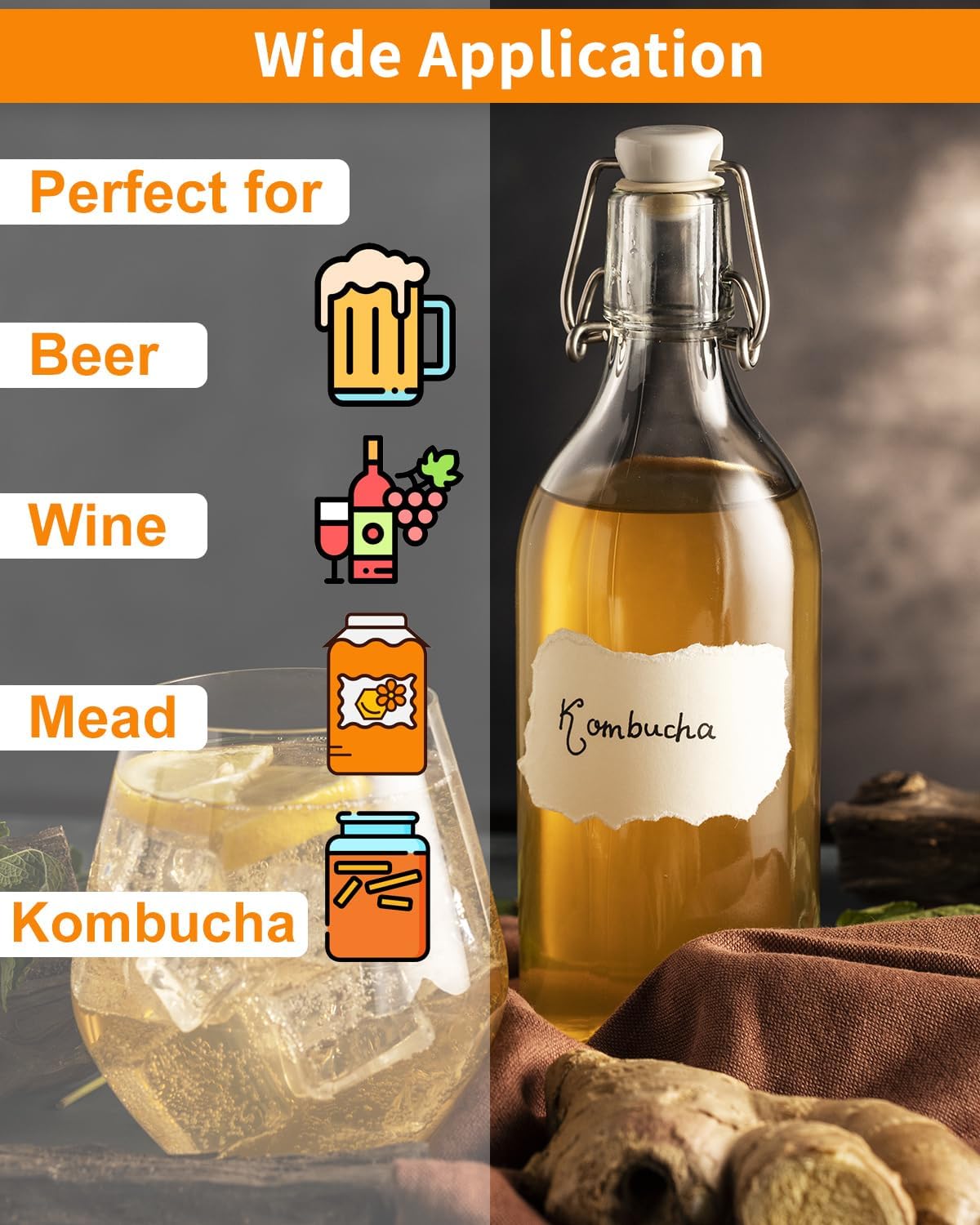 Hidrómetro de triple escala, hidrómetro de alcohol para vino, aguamiel, kombucha y cerveza, kit de fabricación de hidromiel (probador ABV, Brix,