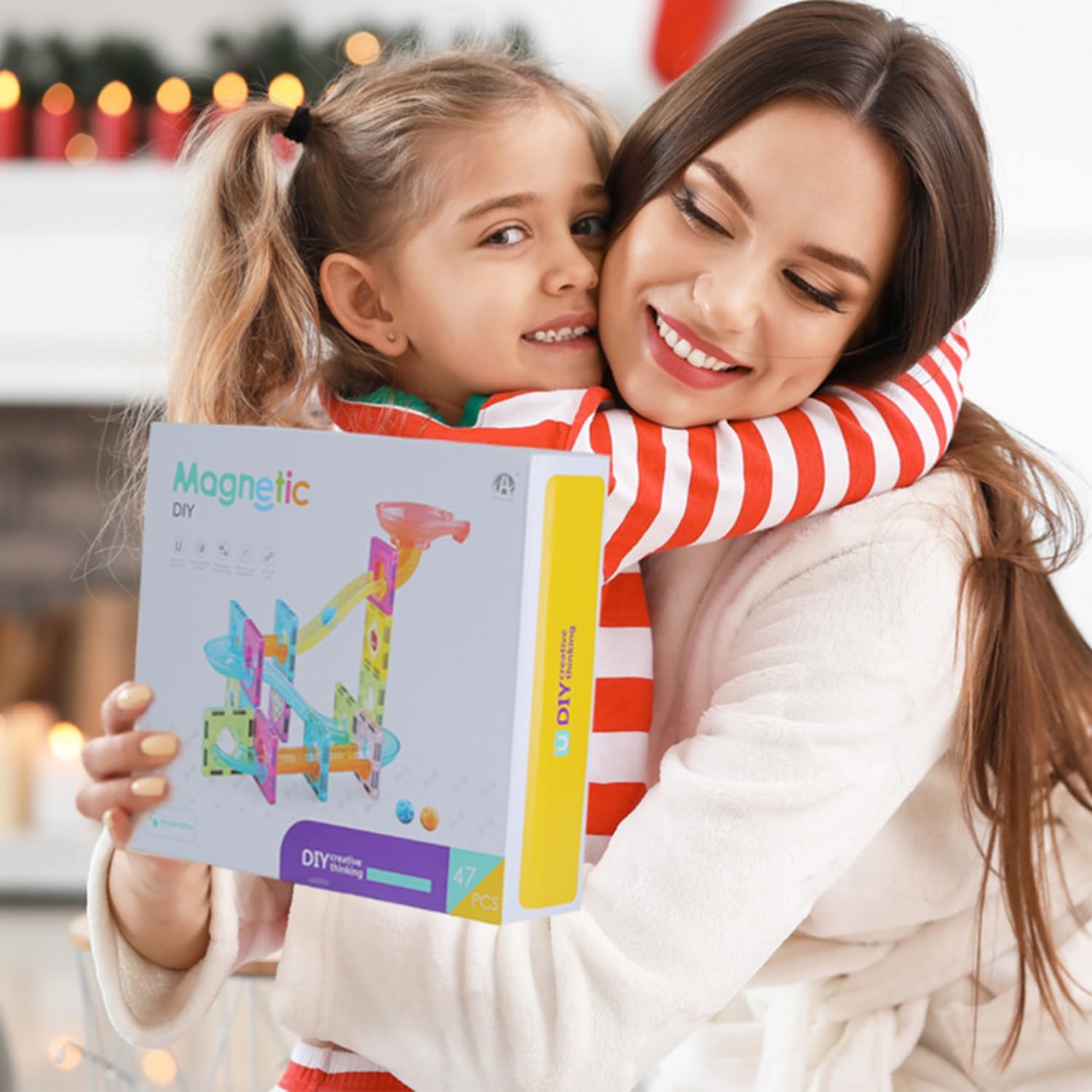 Marble Run – Bloques de construcción magnéticos para niños de 3 a 5 años, 4 a 8 años, juguete de aprendizaje STEM para el desarrollo cerebral,