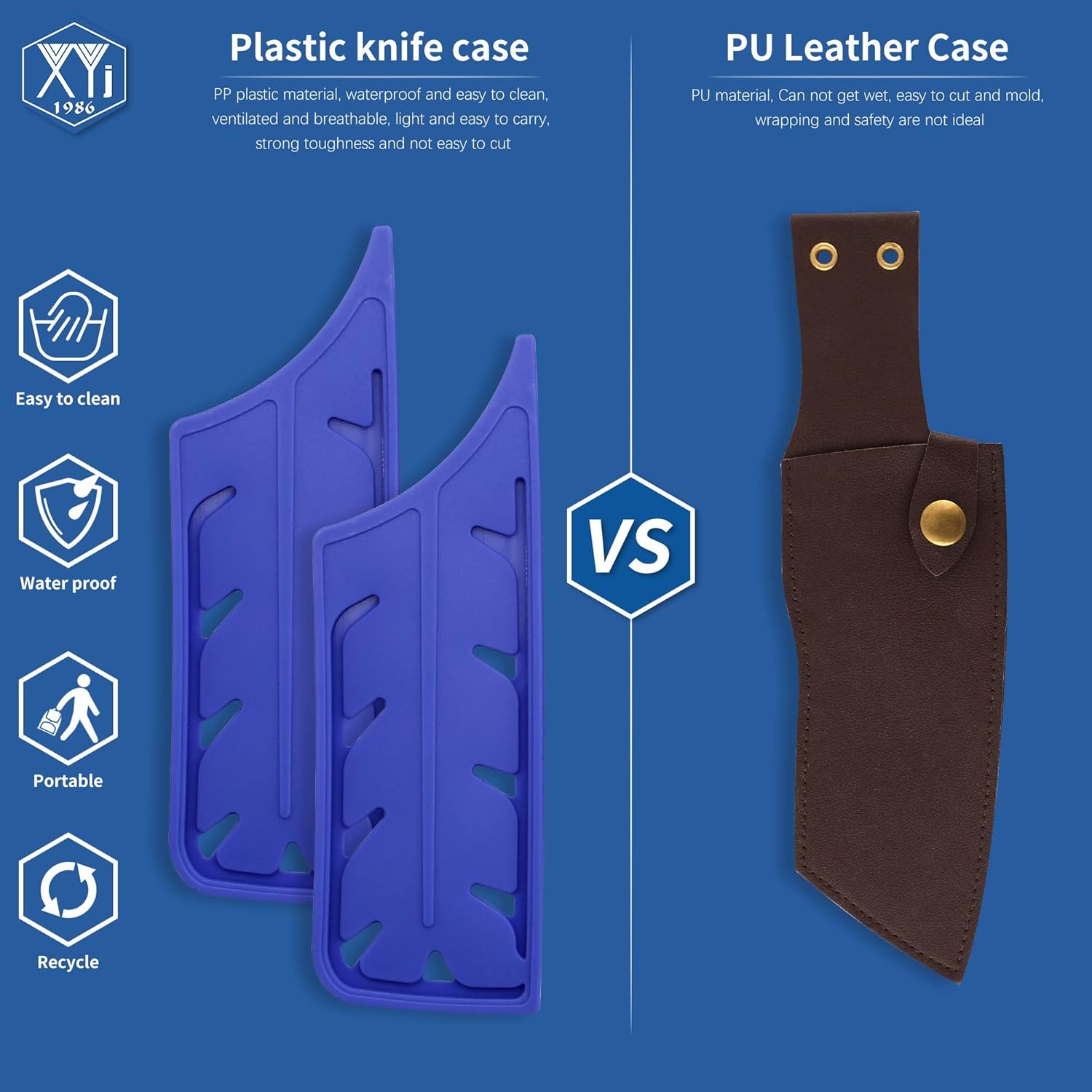 XYJ Juego de 2 fundas de seguridad para cuchillos de seguridad, protector de borde, funda universal para cuchillos, cuchilla, protector de