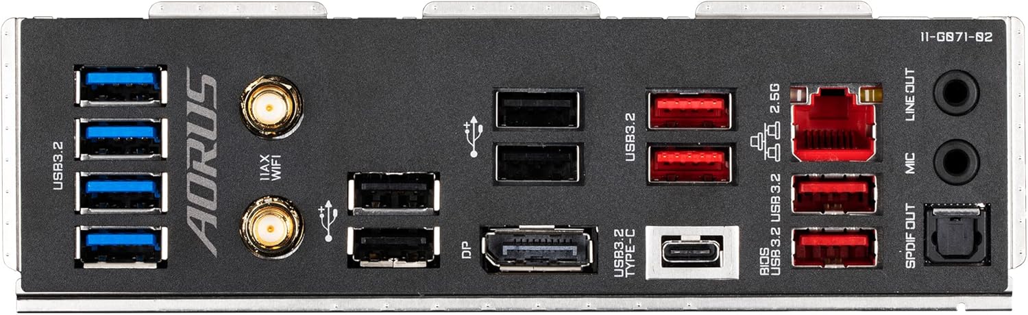 GIGABYTE Z690 Aorus Ultra (LGA 1700Intel Z690ATXDDR5Quad M.2PCIe 5.0USB 3.2 Gen2X2 Tipo CWiFi 62.5GbE LANplaca base para juegos)