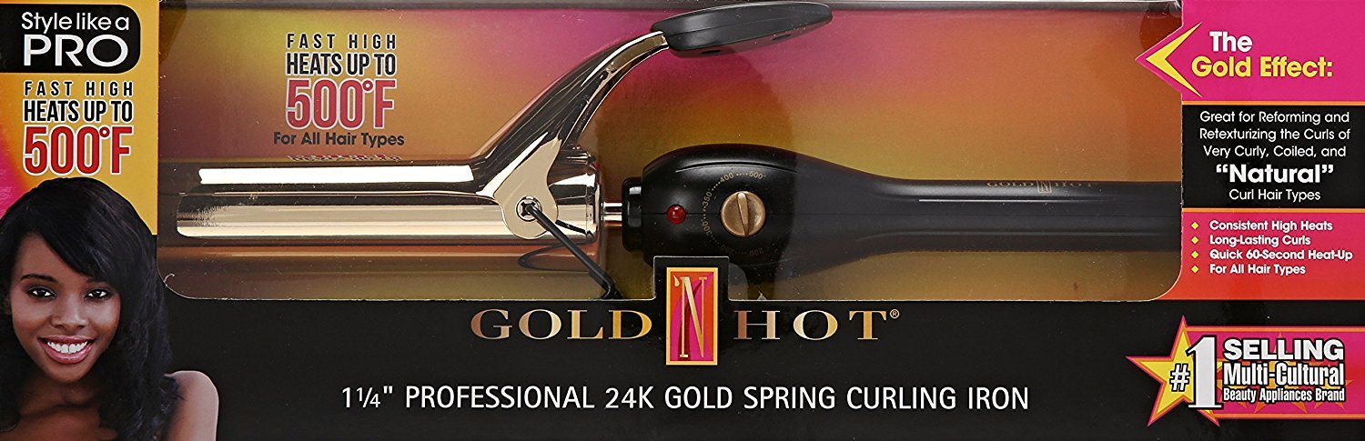 Gold ‘n Hot Gh9205 Rizador de resorte profesional, 1-14 pulgadas