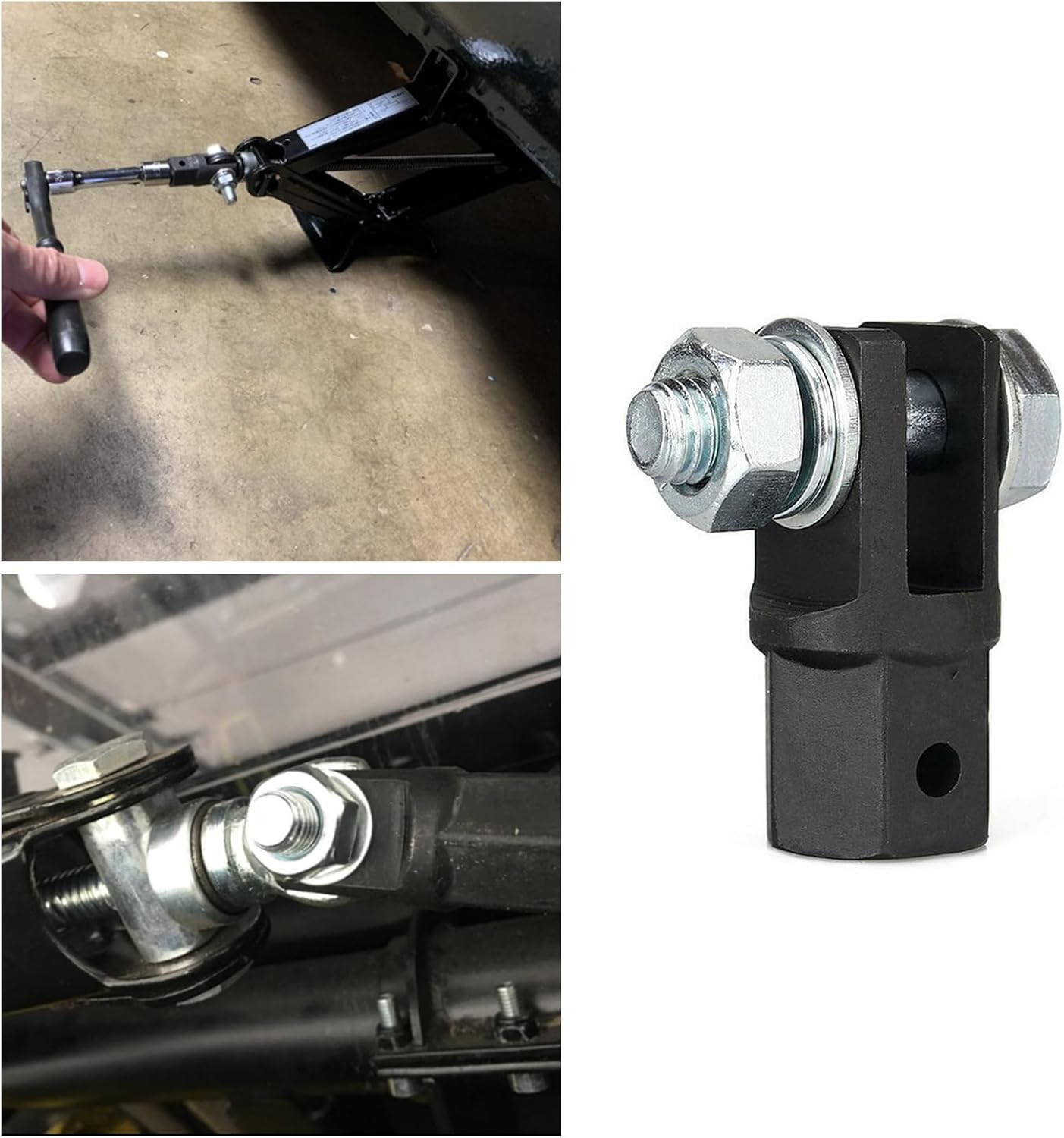 1 adaptador de gato de tijera automotriz, perno de gato de tijera, accesorios para herramientas de elevación de automóvil, universal para la mayoría