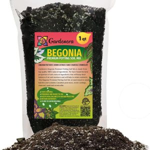 Eleva tu begonia con la mezcla orgánica de tierra de Gardenera – Cultiva flores más saludables y vibrantes – 1 cuarto de galón Eleva tu begonia con la mezcla orgánica de tierra de Gardenera – Cultiva flores más saludables y vibrantes – 1 cuarto de galón