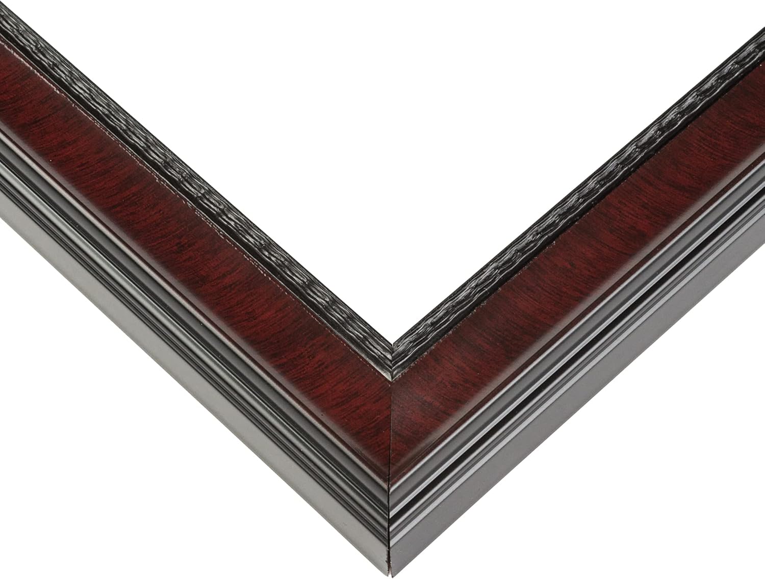 Marco de fotos de madera real marrón de 28 x 37 pulgadas de ancho de 1.25 pulgadas  Profundidad del marco interior de 0.5 pulgadas  Marco de fotos