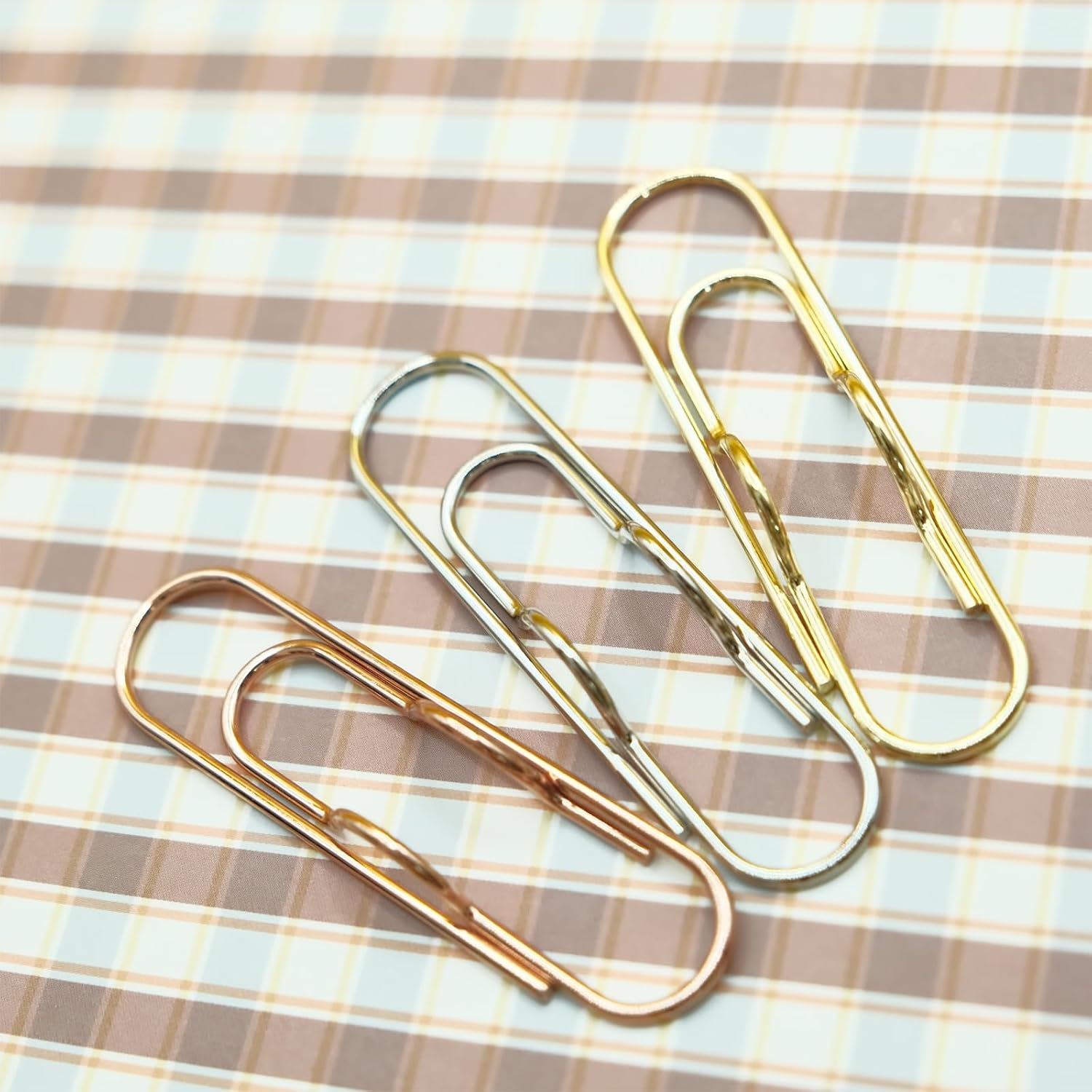 Clips multifuncionales para bolígrafos, 20 clips de papel de metal portátiles, suministros escolares de oficina de gran tamaño, soporte para