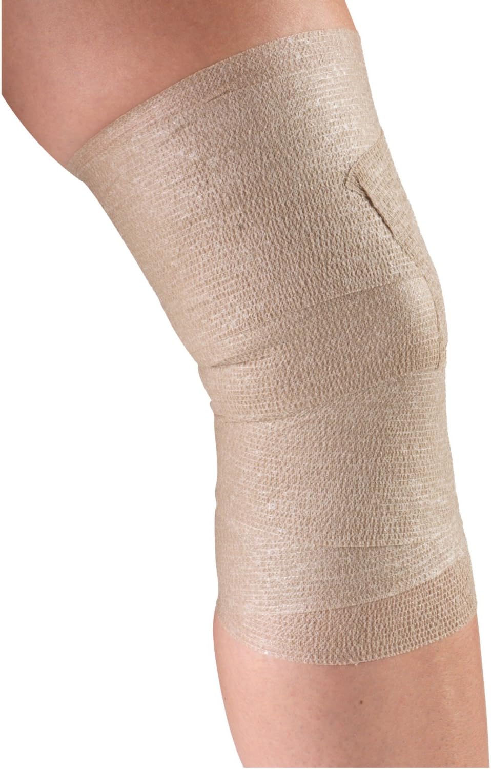 CHAMPION Vendaje elástico autoadherente ajustable, beige, universal, 4 pulgadas de ancho