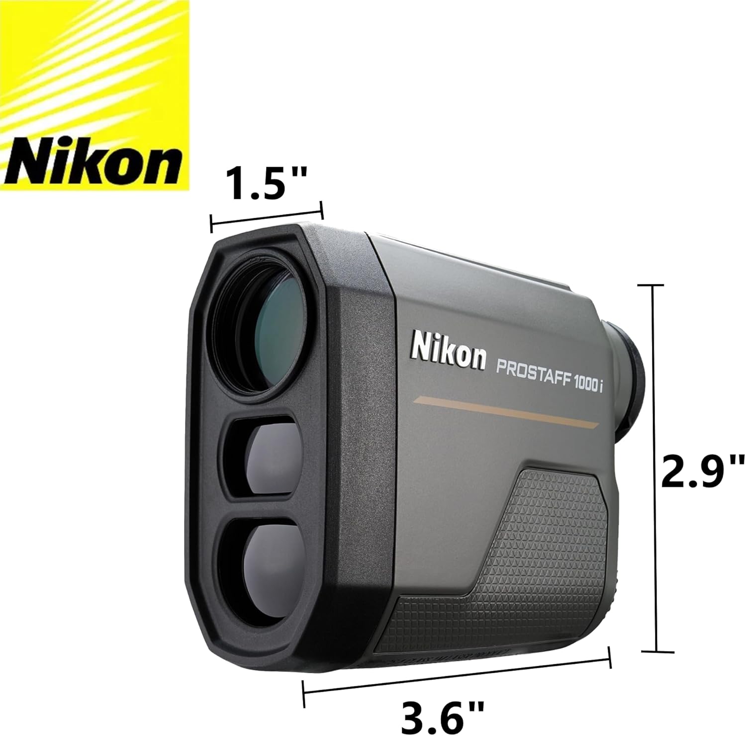 Nikon Prostaff – Telémetro láser con 3 pilas CR2 y paño de limpieza Lumintrail