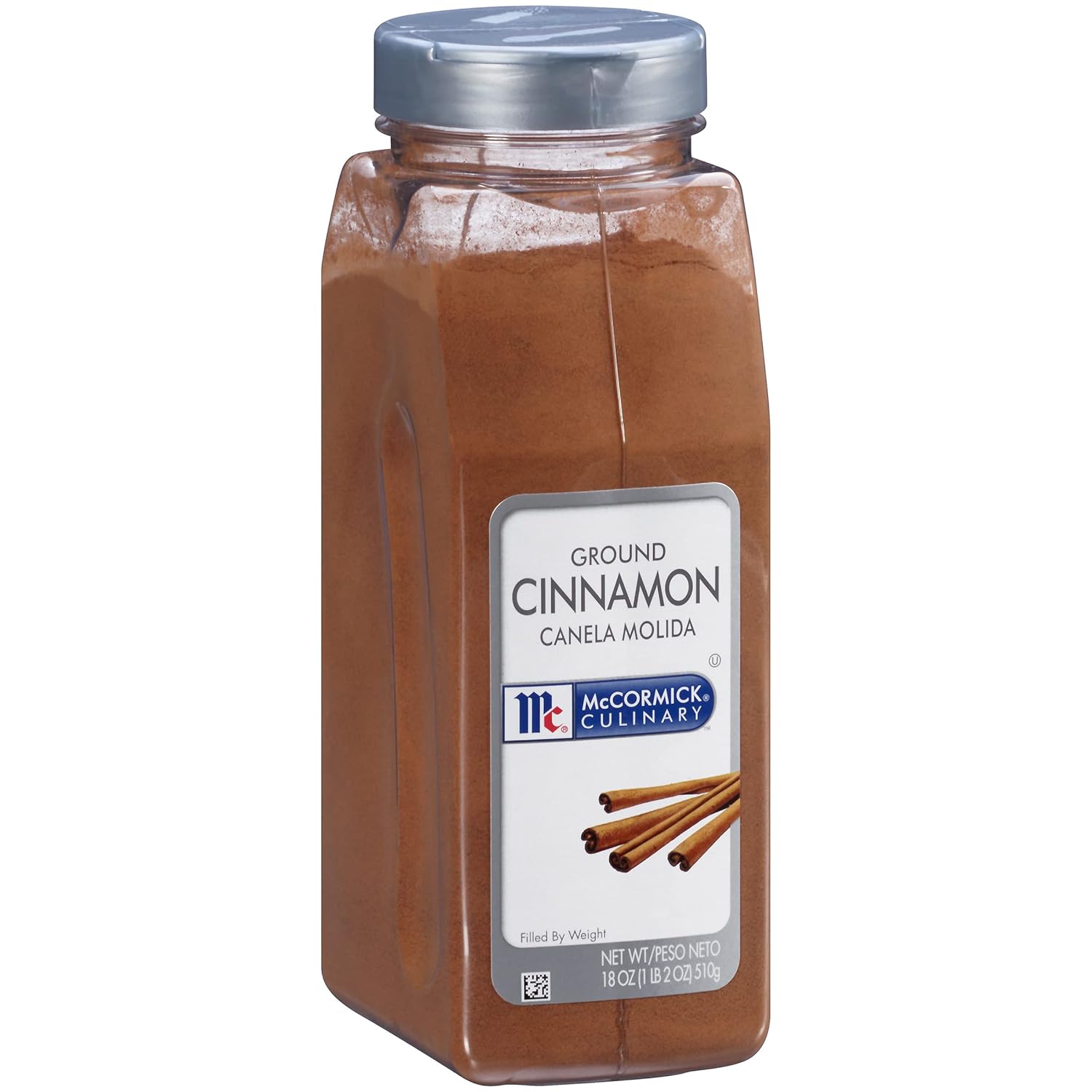 McCormick Culinary Canela molida, 18 onzas (paquete de 6)  Seis recipientes de 18 onzas de canela en polvo molido puro perfecto para uso profesional