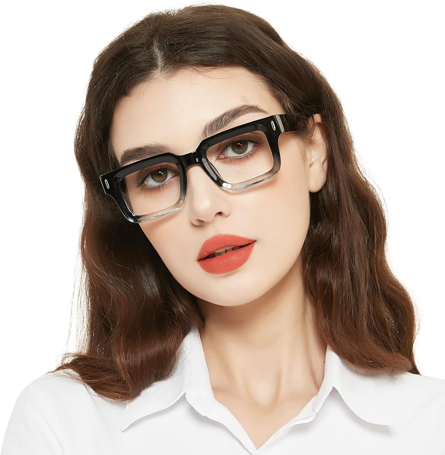 OCCI CHIARI Gafas de lectura cuadradas para mujer