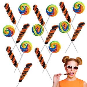 Paleta variada de remolinos de Halloween, sabor a fruta mixta, envuelta individualmente (paquete de 24) Paleta variada de remolinos de Halloween, sabor a fruta mixta, envuelta individualmente (paquete de 24)