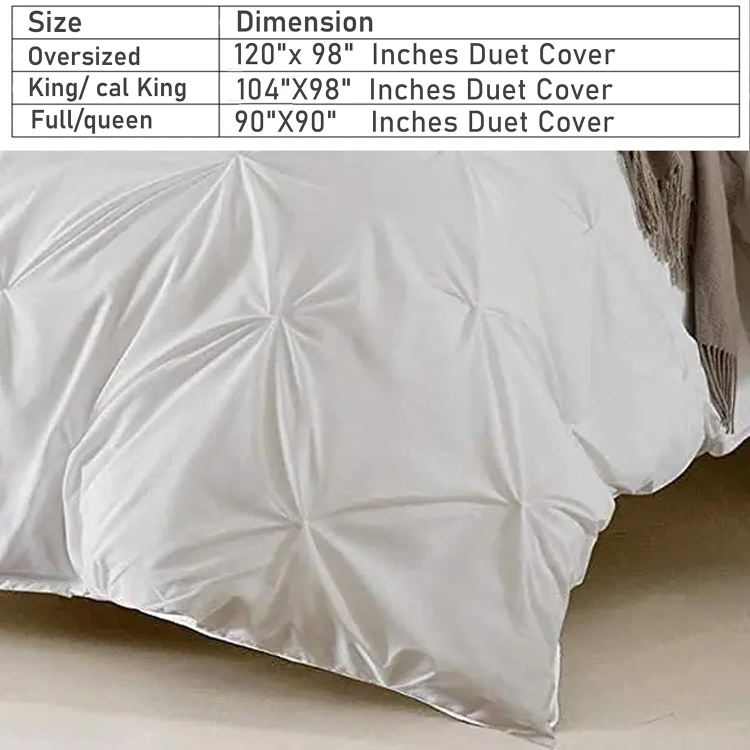 Bluemoon Homes King Pinch – Juego de funda de edredón plisada con cierre de cremallera, algodón transpirable de 800 hilos, color azul aguamarina,