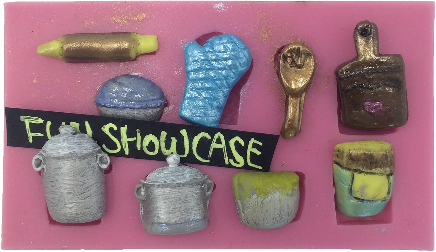 FUNSHOWCASE Molde de silicona para repostería, arcilla, manualidades
