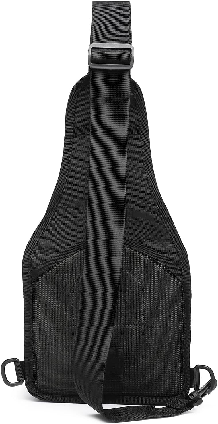 ATBP Mochila táctica pequeña para hombre, bolsa de hombro militar, bolsa cruzada EDC para senderismo, 7 litros, Negro -, Classic