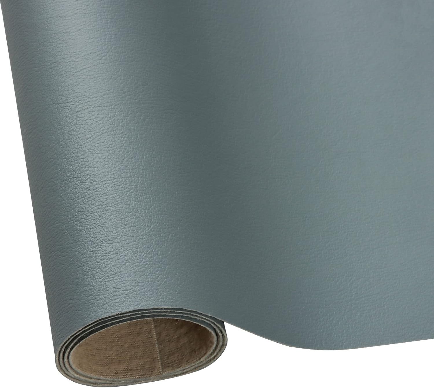 Hojas de cuero sintético para manualidades, un rollo de superficie lisa mate, hojas de tela de cuero sólido de 12 x 53 pulgadas (11.8 in x 53.1 in)