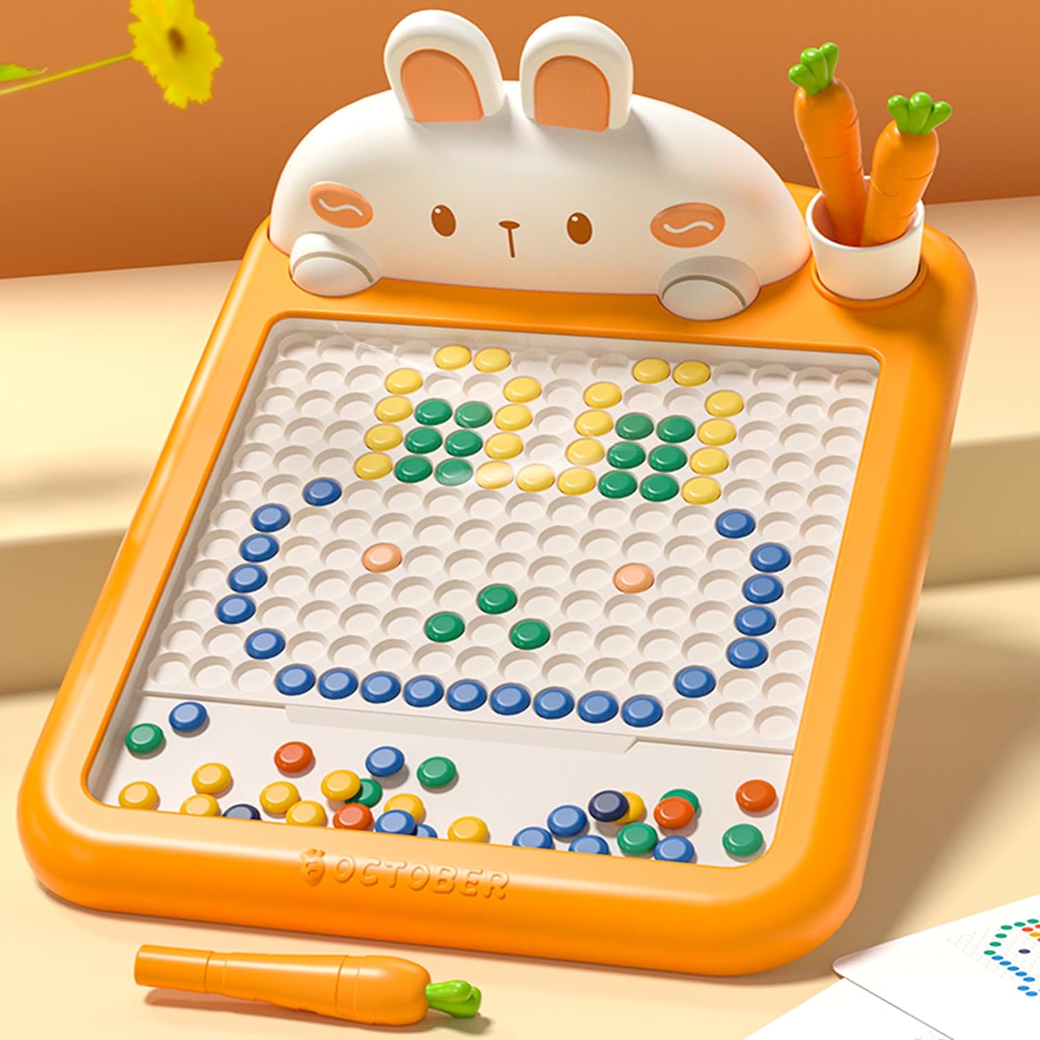 Skirfy – Regalo para niños, tablero de dibujo magnético para niños, actividades de viaje en automóvil, juguetes para niños, juegos Montessori