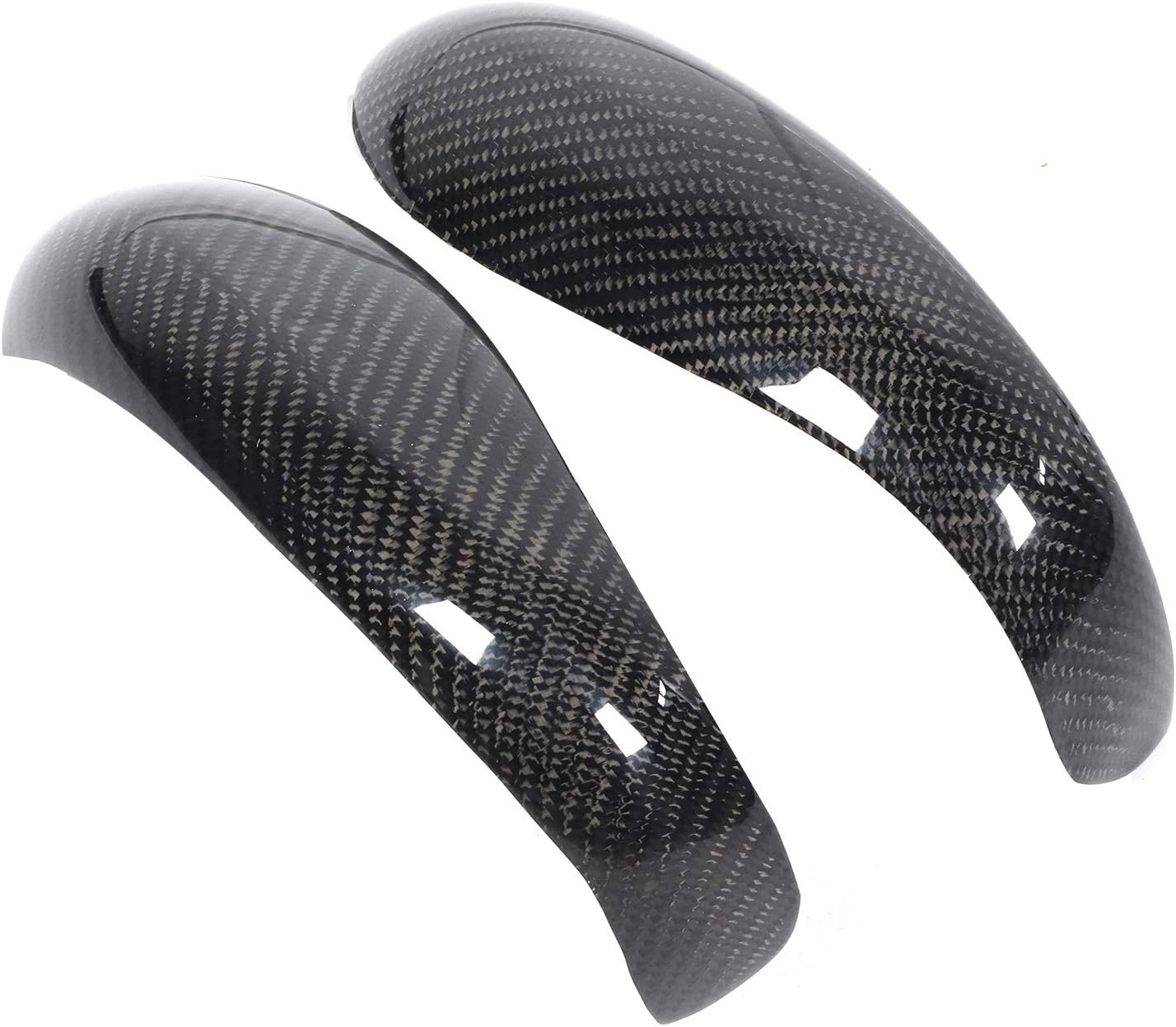 Fydun Cubierta de espejo retrovisor interior automotriz Add-On Fit para Cayman 997 911 987 2pcs fibra de carbono