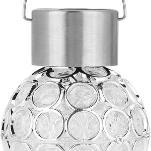 GOTOTOP Luces solares decorativas para jardín, luz colgante que cambia de color automático, luces LED para exteriores, luces de estaca, luces de GOTOTOP Luces solares decorativas para jardín, luz colgante que cambia de color automático, luces LED para exteriores, luces de estaca, luces de