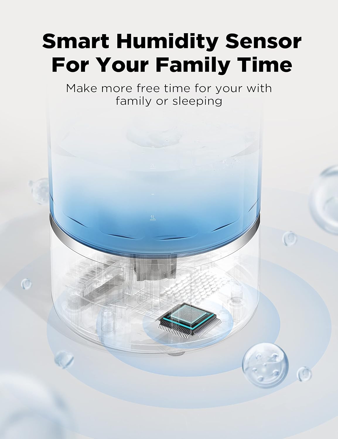 Pelonis Humidificadores de niebla cálida y fría para dormitorio, habitación grande, hogar y bebé, humidificador ultrasónico de niebla fría y cálida