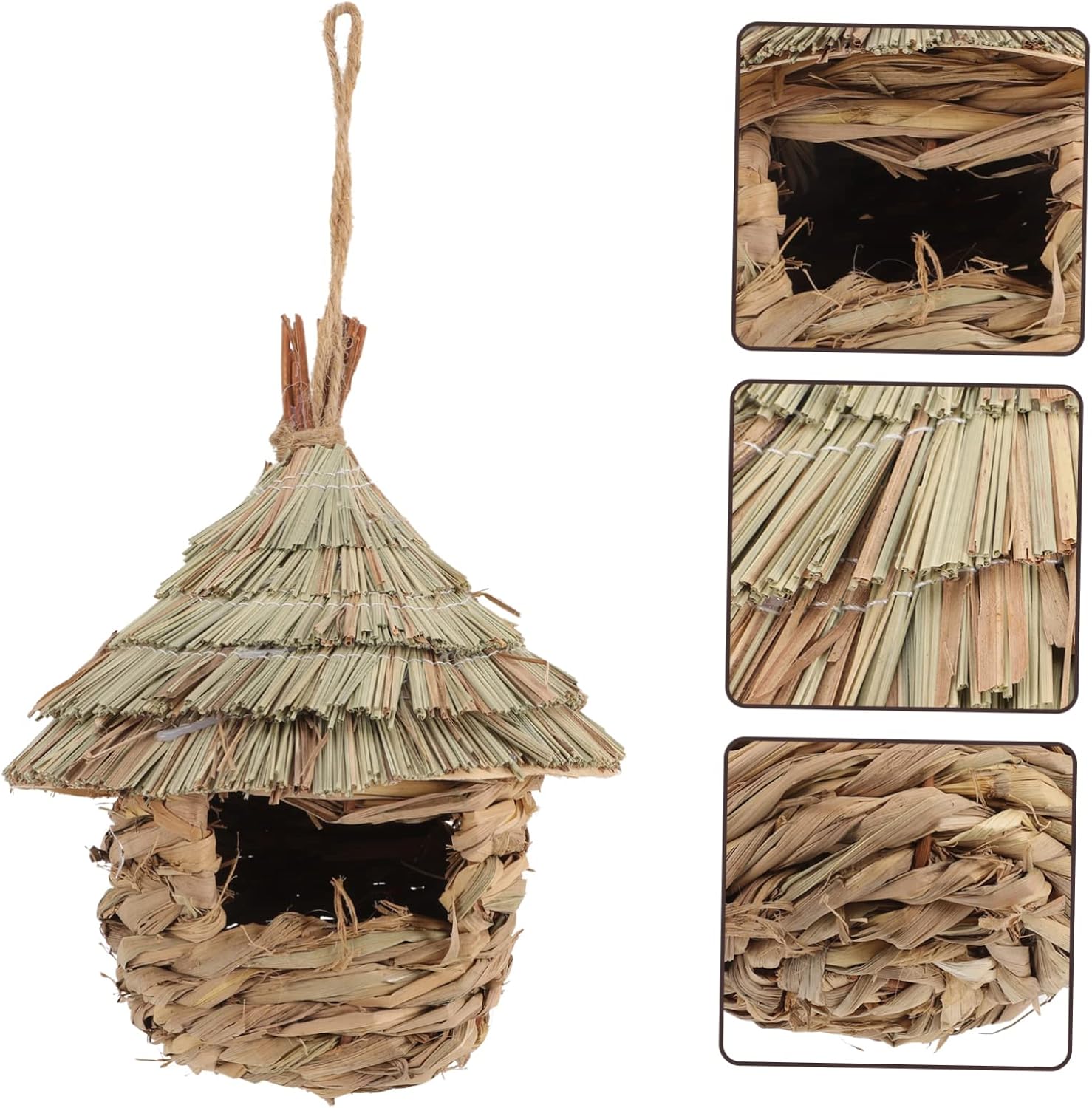 POPETPOP Piel de pájaro, casa de ardilla, jaula de palomas, accesorios para hámster, casas de colibríes, jaulas colgantes para pájaros, casa de