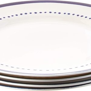 Kate Spade New York Charlotte Street Tidbits- Juego de vajilla, Plato para cena, West Kate Spade New York Charlotte Street Tidbits- Juego de vajilla, Plato para cena, West