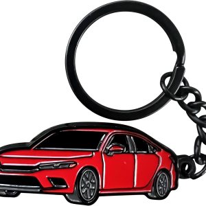 JDIRECT Elegante llavero de metal compatible con Honda Civic, se adapta a todos los modelos, para accesorios Honda Civic, regalos, 2022-2024 JDIRECT Elegante llavero de metal compatible con Honda Civic, se adapta a todos los modelos, para accesorios Honda Civic, regalos, 2022-2024