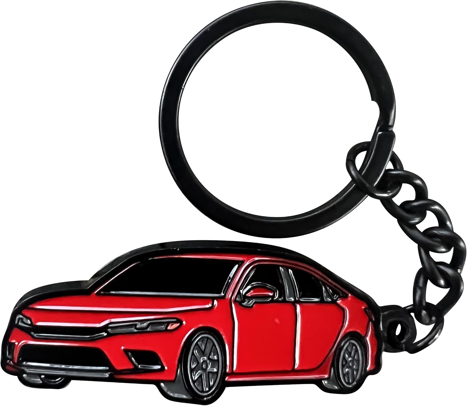 JDIRECT Elegante llavero de metal compatible con Honda Civic, se adapta a todos los modelos, para accesorios Honda Civic, regalos, 2022-2024