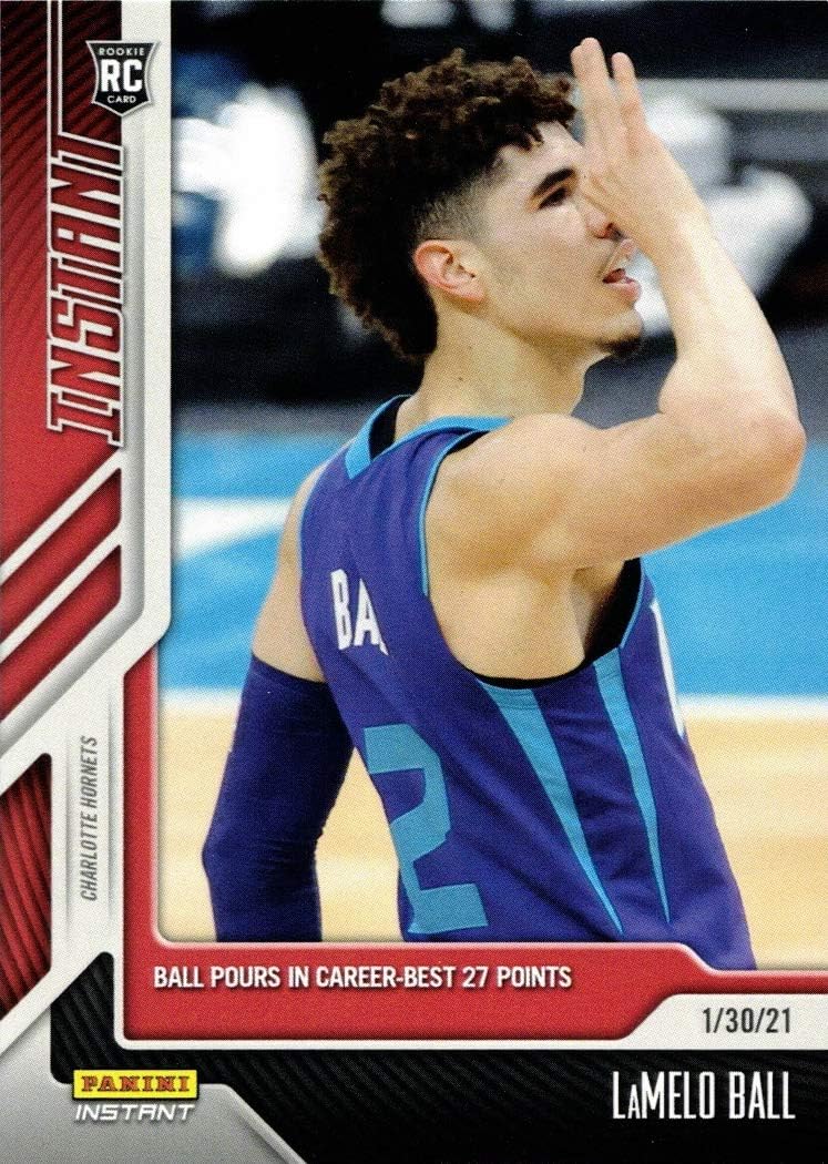 2020-21 Panini Instant Basketball #59 LaMelo Ball Rookie Card Hornets – Only 1,227 made