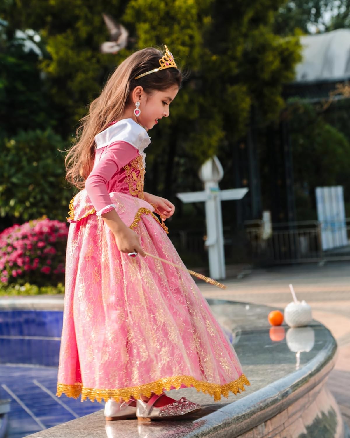 Vestido de Cenicienta Disfraz de Princesa Vestido de Fiesta de Halloween Azul