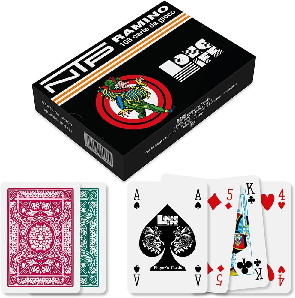 NTP 500026 Rummy PVC-Floral Deck Playing Cards