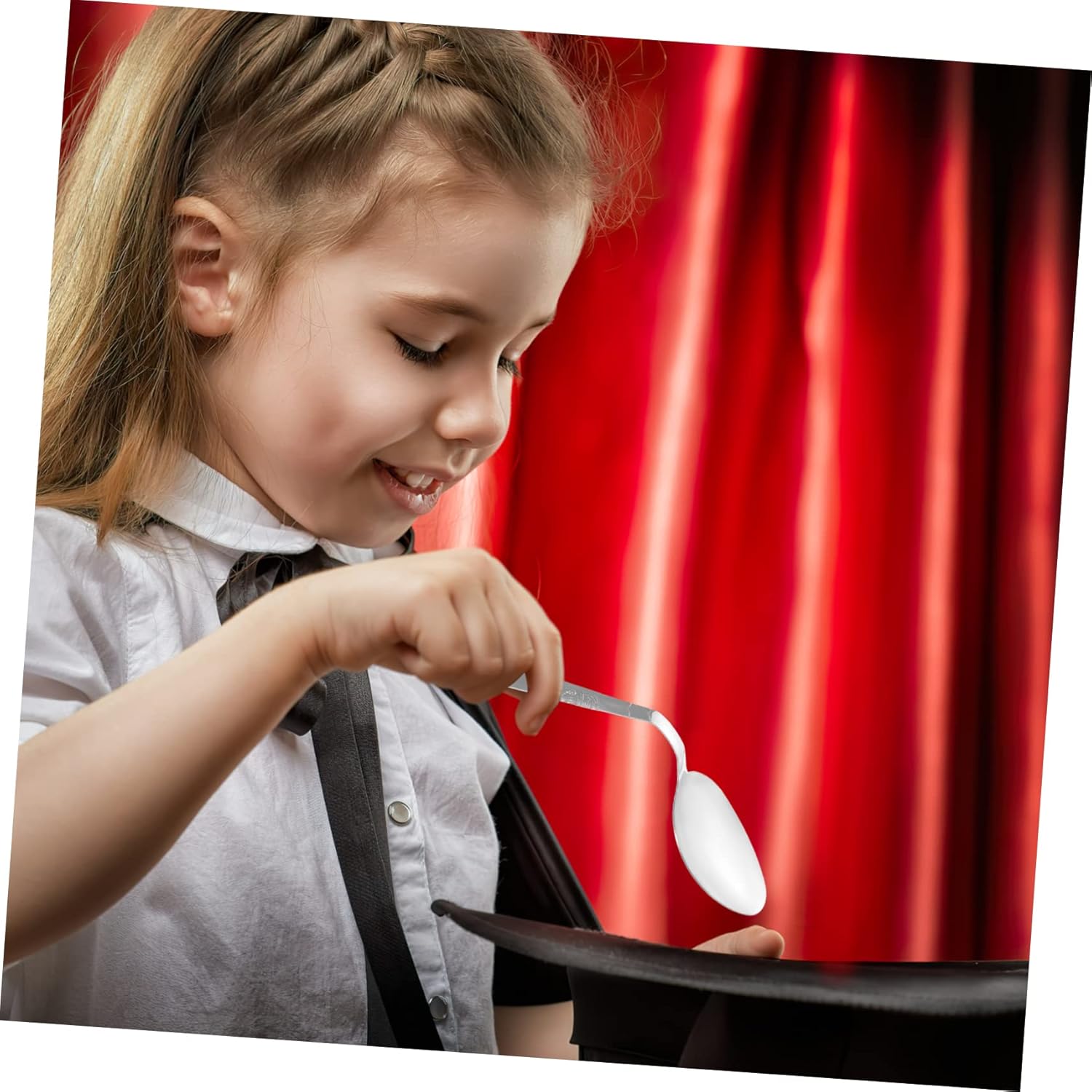 ibasenice Cuchara curvada para niños, 24 piezas, cucharas para niños, juguetes para niños, juego de cuchara de doblado de magos, cuchara de truco de