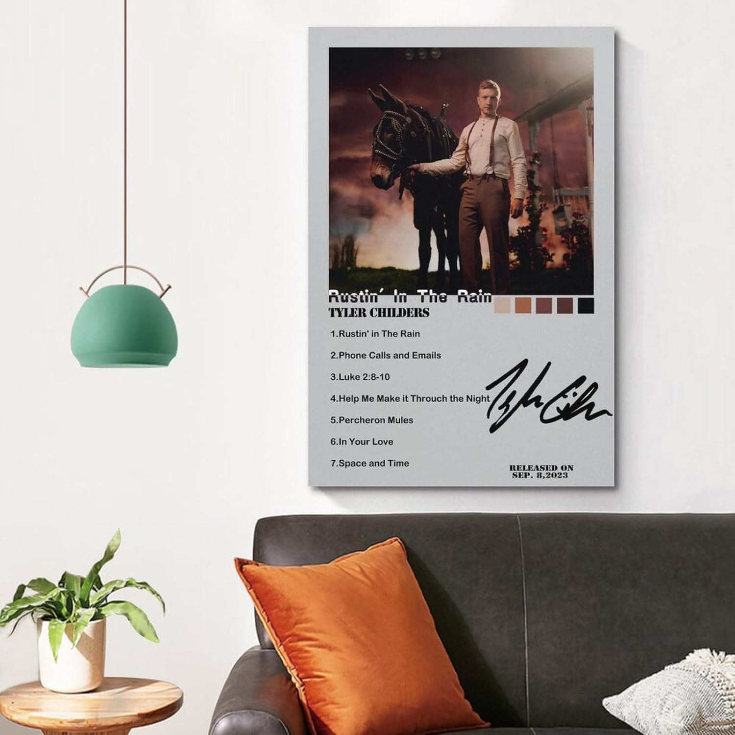 CHYCYGDH Tyler Childers – Póster musical para decoración de dormitorio, 12 x 18 pulgadas (11.8 x 17.7 in), estilo 1
