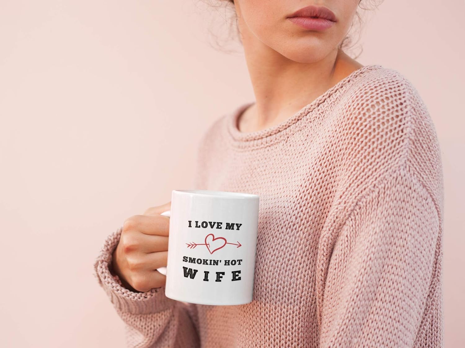 Sexy Gift For Wife on Birthday or Valentines Day. I Love My Smokin Hot Wife. 11 oz Romantic Marriage Coffee Mug. Funny Gift Idea From Husband on
