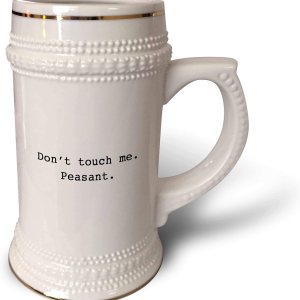 3dRose Taza de jarra, 10.5 x 4.5 pulgadas, Dont Touch Me Peasant 3dRose Taza de jarra, 10.5 x 4.5 pulgadas, Dont Touch Me Peasant