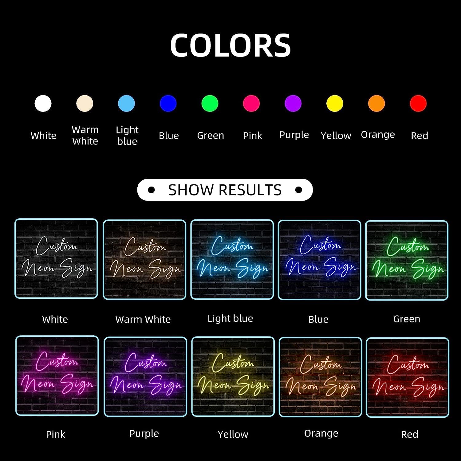 Letrero de neón personalizado para decoración de pared, letreros de luz LED de neón personalizados, decoración de habitación de preparación,