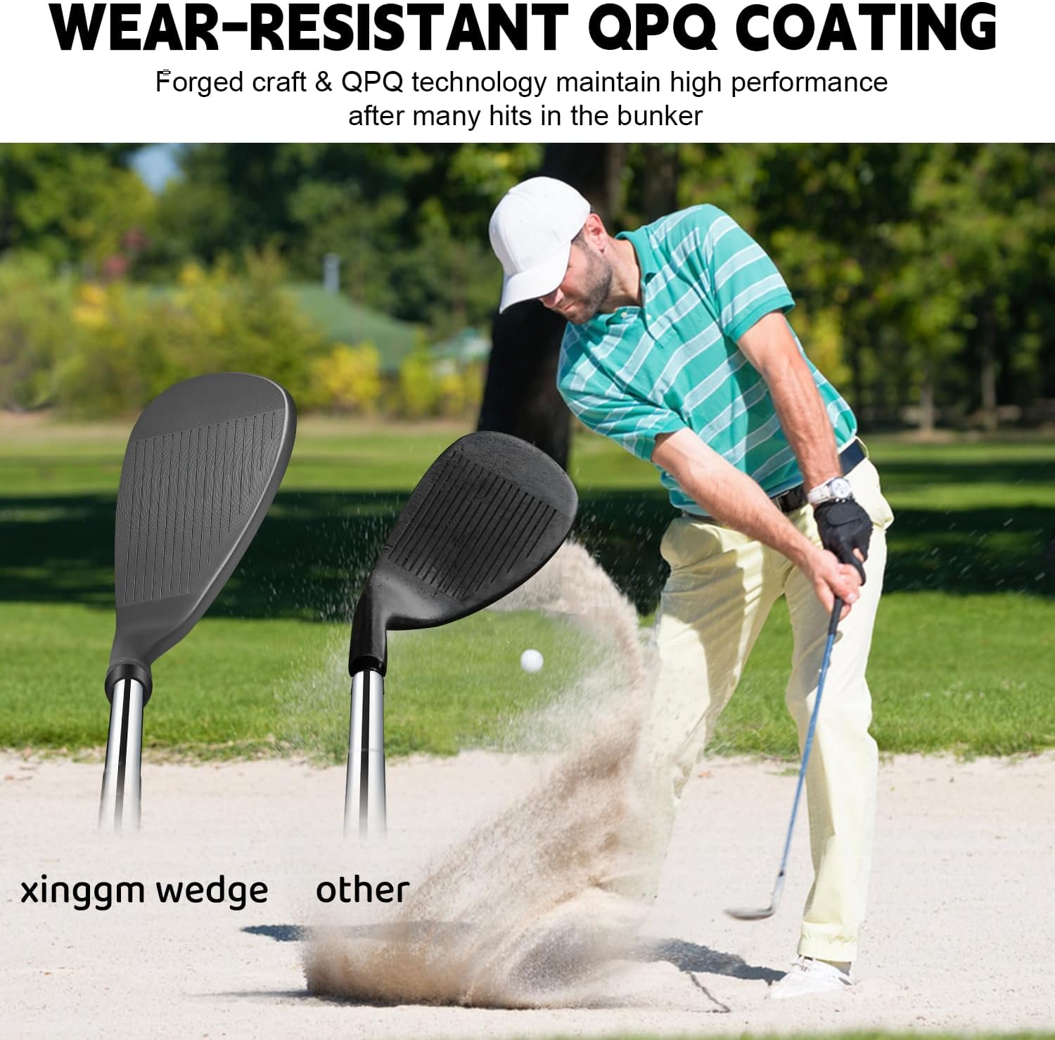 Juego de cuña de golf forjada para hombres o individual 48505254565860 grados, cuña de arena para mano derecha, cara fresada para más giro, escapa