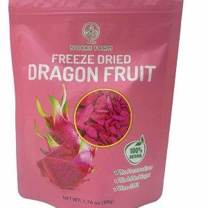 NOKKI FARM Fruta del dragón liofilizada 1.76 oz 100% natural Sin azúcar añadido Vegano Sin OMG Todo natural Frutas crujientes orgánicas 1.76 NOKKI FARM Fruta del dragón liofilizada 1.76 oz 100% natural Sin azúcar añadido Vegano Sin OMG Todo natural Frutas crujientes orgánicas 1.76