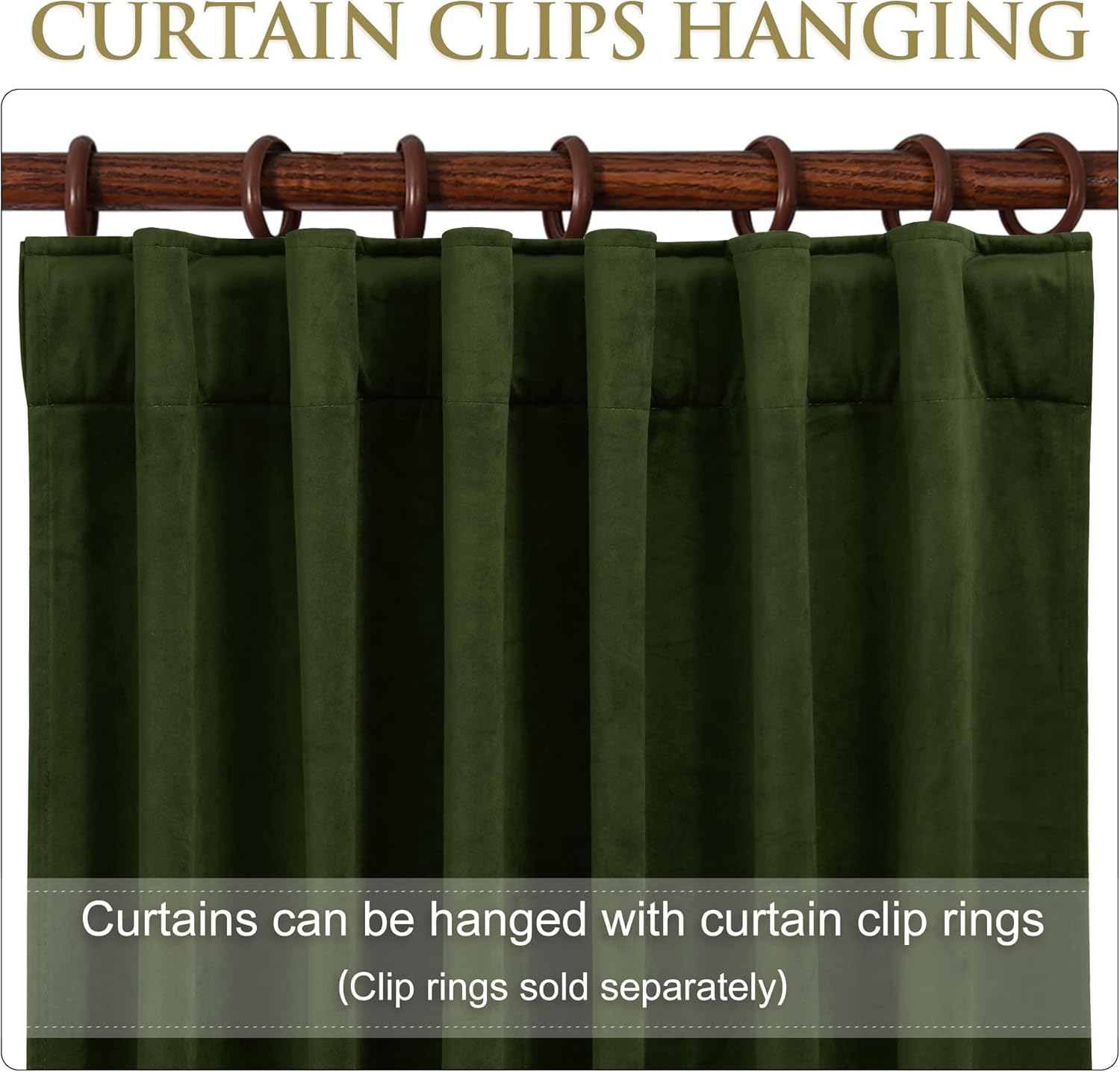 StangH Cortinas de terciopelo de 120 pulgadas de largo para telón de fondo de Navidad, cortinas de lujo con aislamiento térmico para sala de estar,