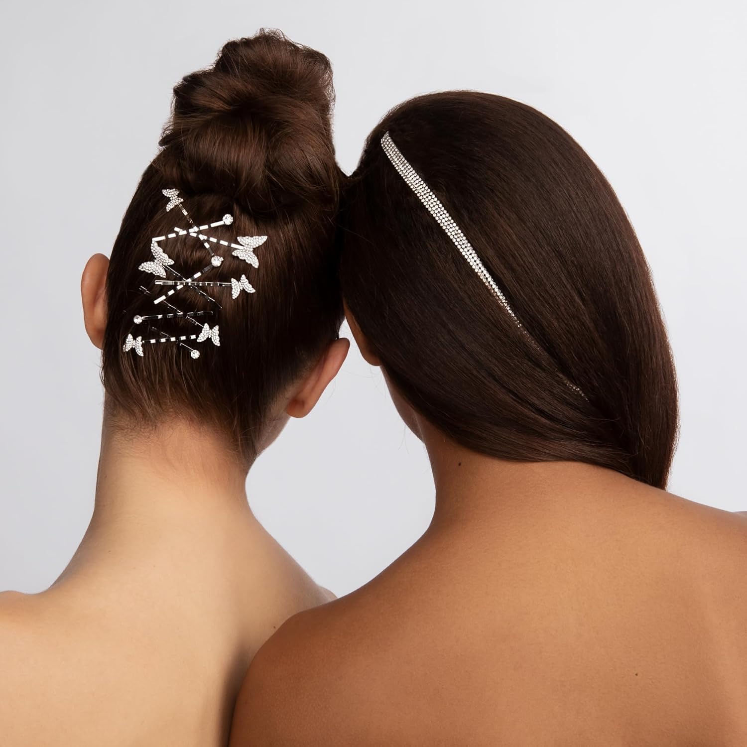 Kleinfeld Set de pasadores de pelo para mujer con mariposa para ocasiones especiales, Metal no precioso. Vidrio, Sin gemas.