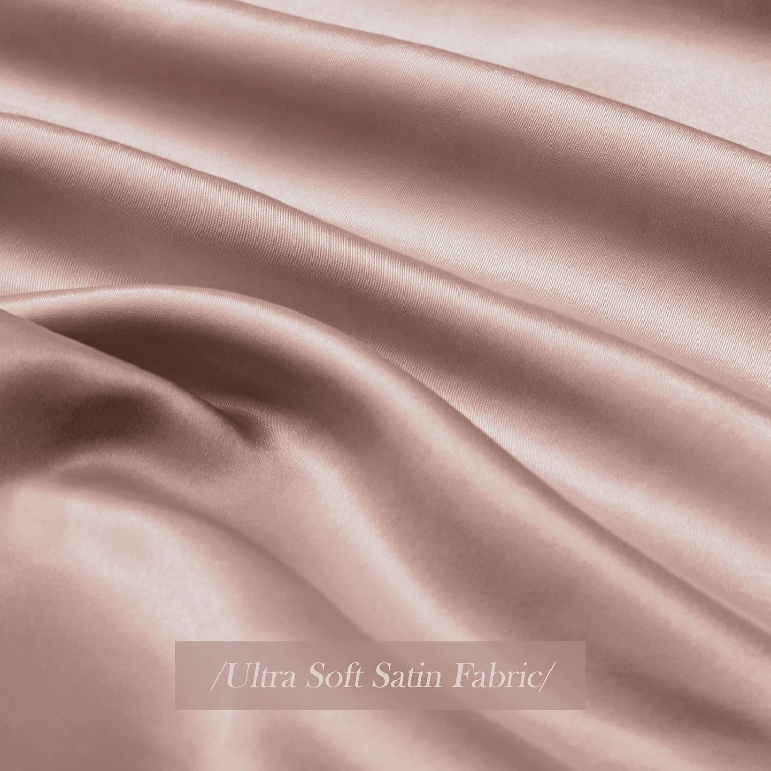 Ersmak Juego de 2 fundas de almohada de satén tamaño Queen, ultra suaves y sedosas para cabello y piel, resistentes a las arrugas a la decoloración