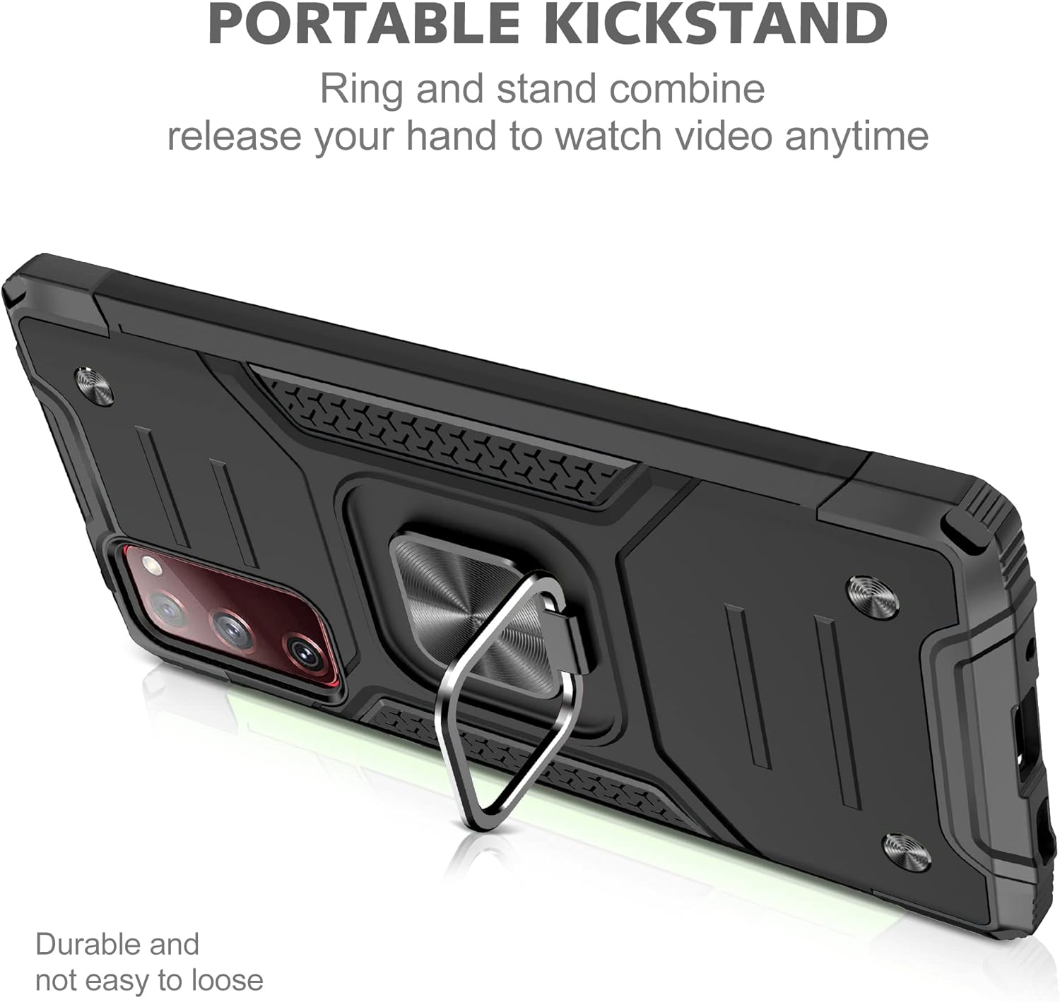 AYMECL Funda para Samsung Galaxy S20 FE 5G, S20 FE con protector de pantalla de vidrio templado 2 unidades, grado militar, doble a prueba de golpes,