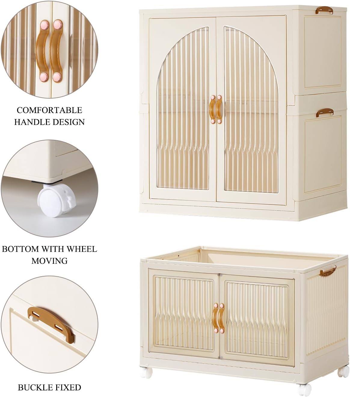 Armario portátil para niños, armario plegable de plástico grande para ropa de bebé, armario para dormitorio, cuarto de bebé, armario de instalación