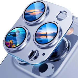 UniqueMe Protector de lente de cámara para iPhone 13 ProiPhone 13 Pro Max, fuerte protección contra caídas no se cae fácilmente Cubierta de pantalla UniqueMe Protector de lente de cámara para iPhone 13 ProiPhone 13 Pro Max, fuerte protección contra caídas no se cae fácilmente Cubierta de pantalla